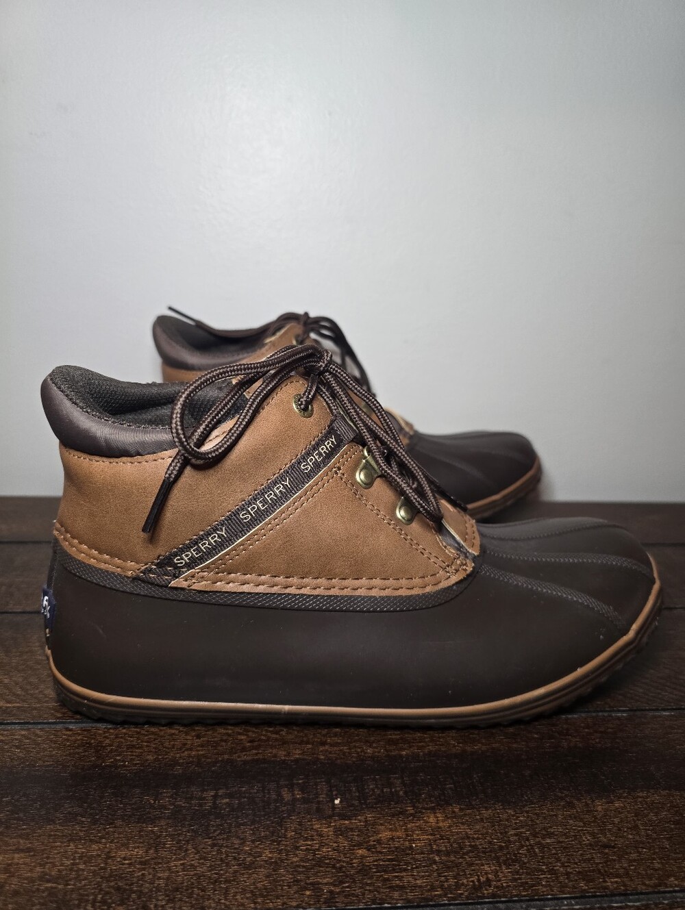 Sperry Youth Bowline Storm Tan Brown Rain Boots STK265259 Size 7 Boys - Picture 4 of 9